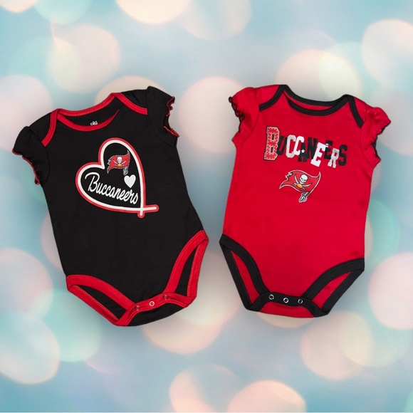 NFL Other - NFL Tampa Bay Buccaneers Baby Girl’s Bodysuits Size 3-6 Months